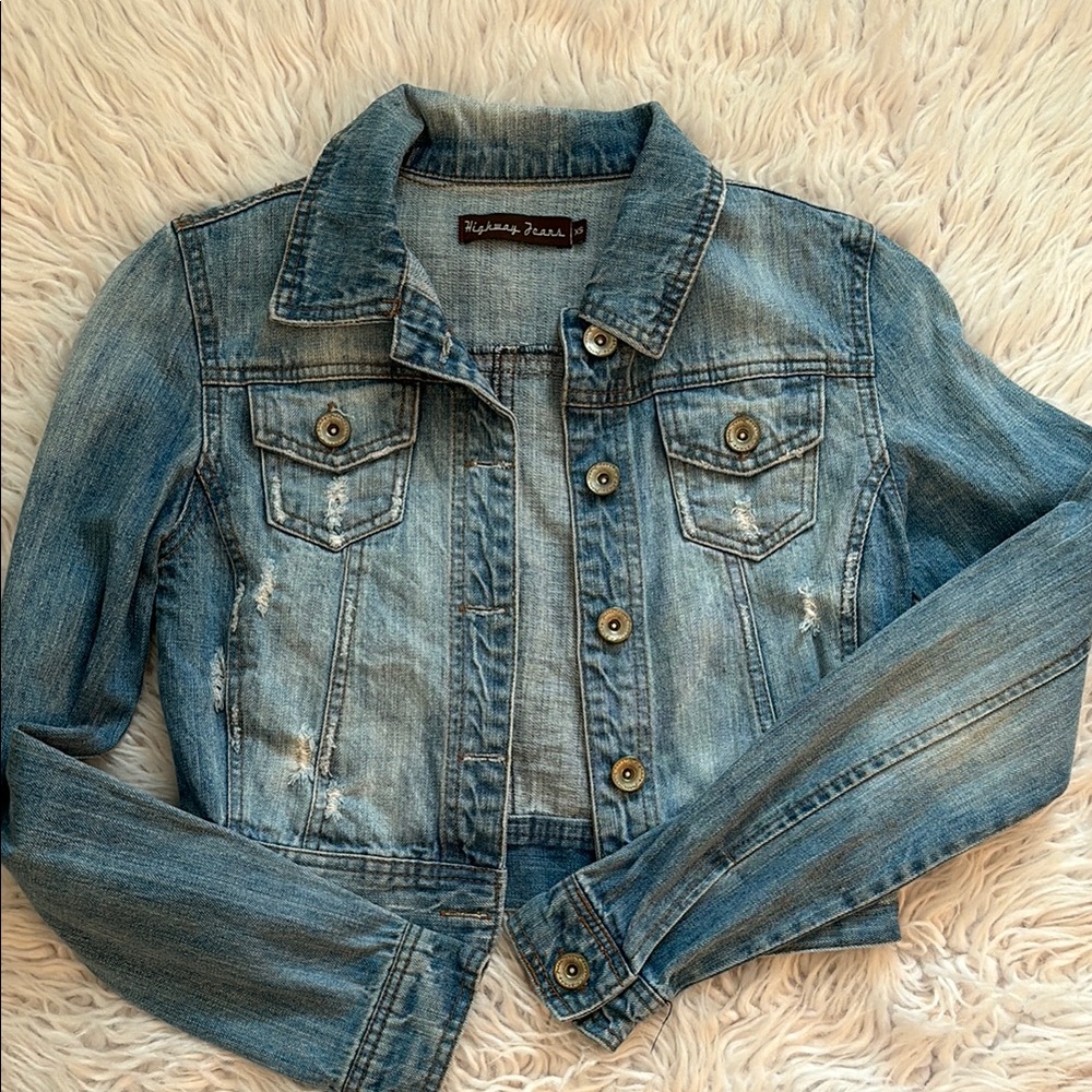 Light Blue Denim Jacket (slightly cropped)